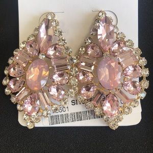 Pink and Gold Earrings